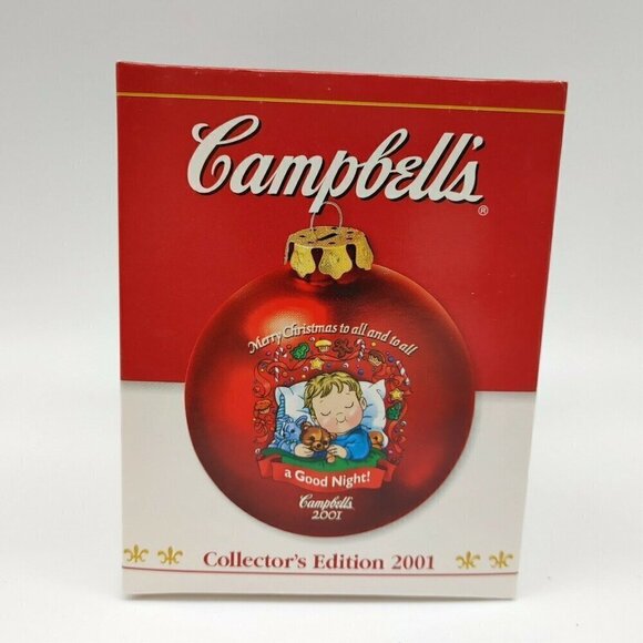 Campbells Happy Holidays Collectors Edition 2001 Good Night Christmas Ornament - Picture 1 of 10